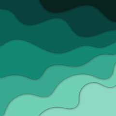 Abstract blue paper cut layer background with text space or copy space. Simple dark blue paper cut background. eps 10