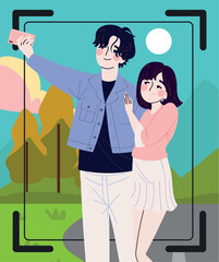 Obraz premium picture of couple korea