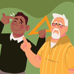 old and young teachers