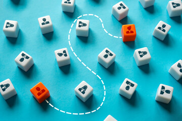 A line of communication between two persons in a social group. Mental connection. Find your soul...