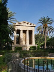 Fototapeta na wymiar Lower Baccara Garden in Valletta auf Malta
