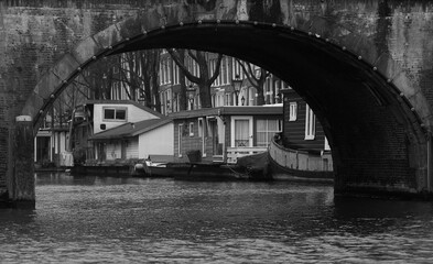 old bridge over the river