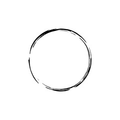 Zen Circle Icon Symbol. Zen Illustration for Logo, Art Frame, Art Illustration, Website or Graphic Design Element. Vector Illustration