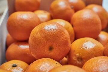 Tangerines in a box