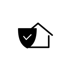 home insurance icon vector for web and mobile app. home protection sign and symbol