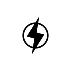 Lightning icon vector for web and mobile app. electric sign and symbol. power icon. energy sign