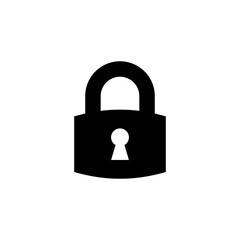 Lock icon vector for web and mobile app. Padlock sign and symbol. Encryption icon. Security symbol