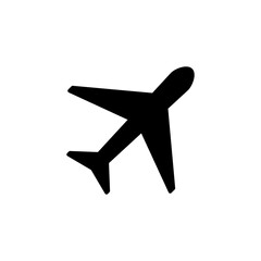 Obraz premium Plane icon vector for web and mobile app. Airplane sign and symbol. Flight transport symbol. Travel sign. aeroplane