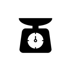 Scales icon vector for web and mobile app. Weight scale sign and symbol