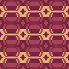 Abstract attractive ornament for decorating any surfaces or things. Seamless pattern.