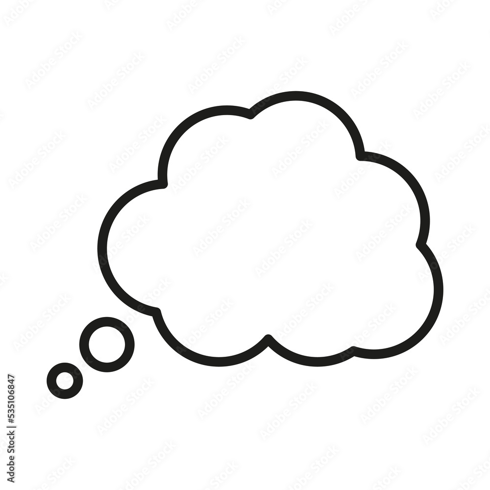 Aufkleber message cloud on white background. speak tag. cloud icon. dialog frame. vector illustration. stock i