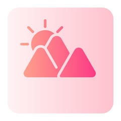 sunrise gradient icon