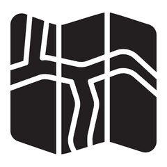 maps glyph icon