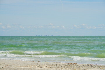 Clear water of Sanibel island in Florida, USA
