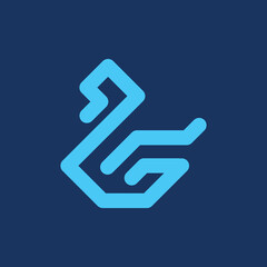 Minimalist Swan Logo
