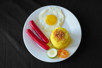 hotsilog hotdog egg java rice