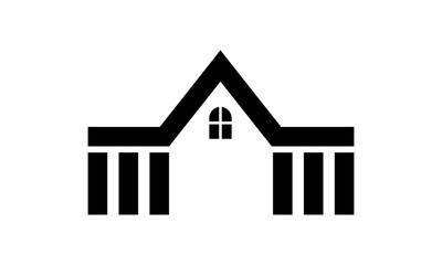roof home building vector logo