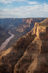 Obraz premium Helicopter journey to West Rim of the Grand Canyon, crossing Lake Mead and Hoover Dam