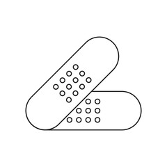 Adhesive plaster icon design. Plaster icon, isolated on white background. vector illustration