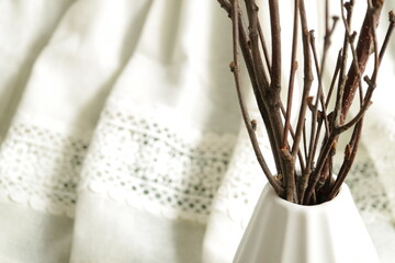 white fashionable material 