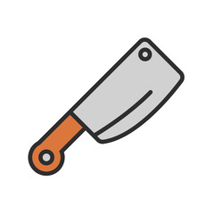 Knife Kitchen Set Tool Icon Flat Design
