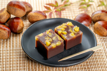 秋の栗ようかん 