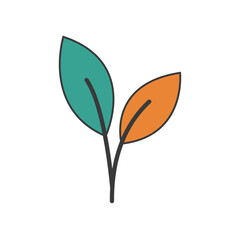 Autumn Floral Leaf Illustration