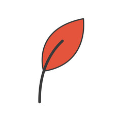 Autumn Floral Leaf Illustration