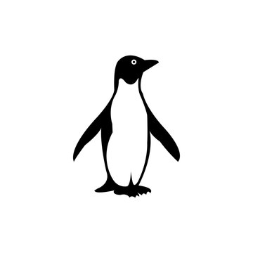Penguin icon vector, filled flat sign, solid pictogram isolated on white. Symbol, logo illustration
