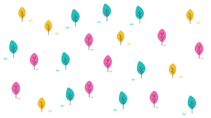 春を感じる背景　手書きイラスト風