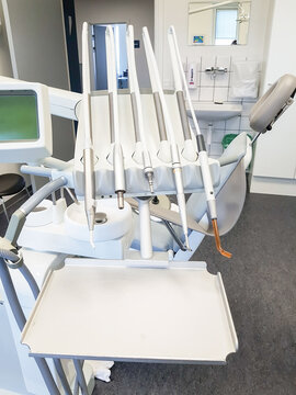 dentist office. Interior of a dentist's office and special equipment. This can be used as a business card background and can be used as an advertising image.