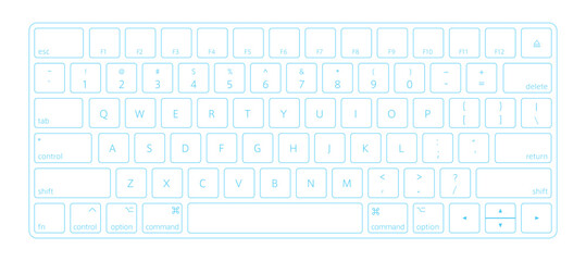 Keyboard_Blue line