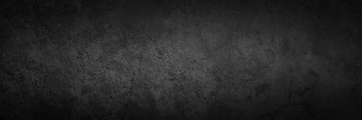 Obraz premium Black background texture, old vintage grunge in painted elegant wall design, abstract light and dark distressed black paper