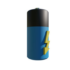 3d render illustration battery