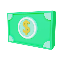 3d render illustration money