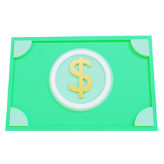3d render illustration money