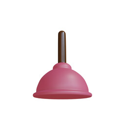 3d render illustration toilet vacuum