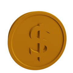 3d render illustration coin