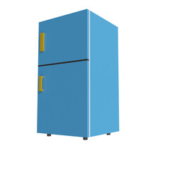 3d render illustration refrigerator