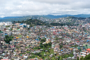 Fototapeta na wymiar High Angle View of Kohima Nagaland