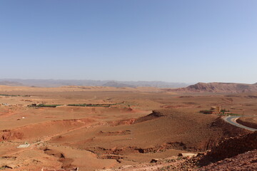 High view of Sahara Morocco