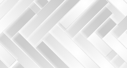 Geometric tech abstract background with grey white stripes. Minimal vector design