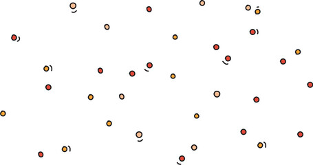 Colorful and fun background dots pattern