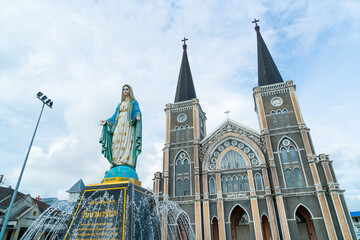 Cathedral of the Immaculate Conception at Chanthaburi in Thailand