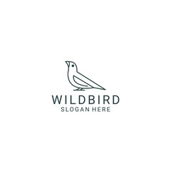 Wild Bird logo desing icon vector