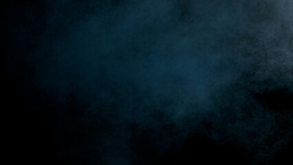 Scene glowing blu smoke. Atmospheric smoke, abstract color background, close-up. Royalty...