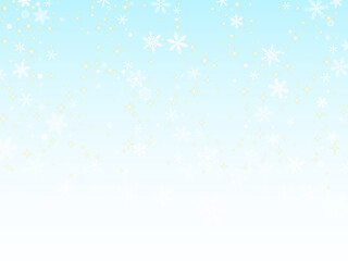 雪の結晶の壁紙⑩水色系グラデーション