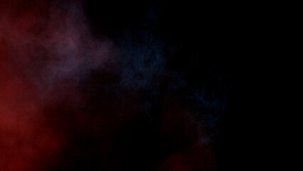 Scene glowing red green smoke. Atmospheric smoke, abstract color background, close-up. Royalty...