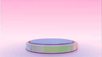 Abstract 3d podium products stand products display background. Minimal Style. Suitable for stand to show cosmetic products. 3D illustration	
