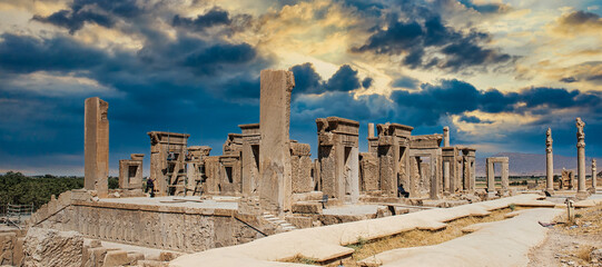 The beautiful ruins of Ancient Persepolis in Iran